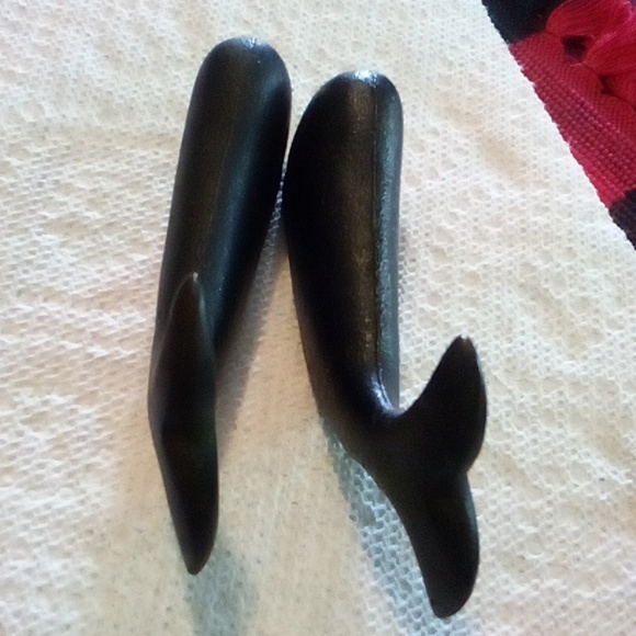 Whales of cast iron circa 1950 New Bedford Massachusetts 4.5" pair - Picture 7 of 7